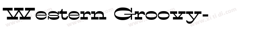 Western Groovy字体转换